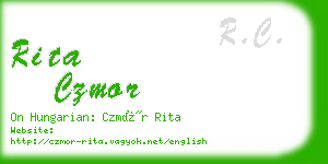 rita czmor business card